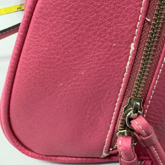 Liz Claiborne Pink Purse Bag Barrel Shoulder Bag Accessories Tote READ - Picture 7 of 16